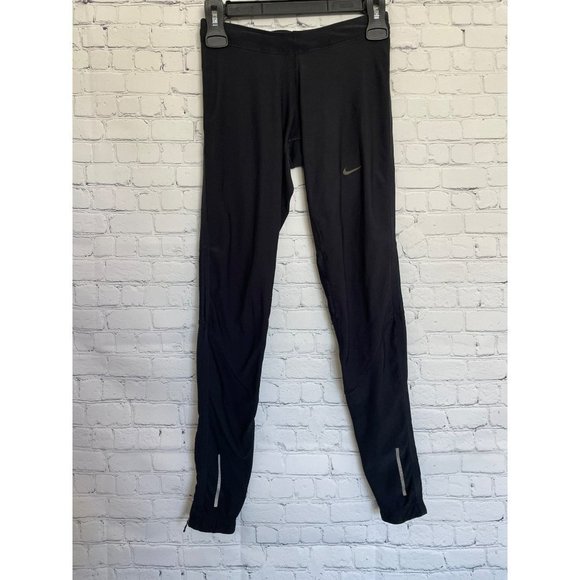 Nike Pants - Nike Running Leggings Womens X-Small Black Dri Fit Tech Tight Bottoms Athletic